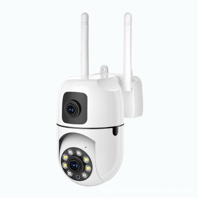New V380 Mini Indoor PTZ Dual Lens Camera 4MP HD Smart Home WiFi Security for Baby Monitor Indoor Network Dual Lens Camera
